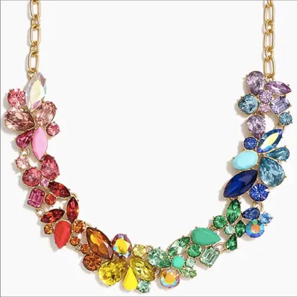 J Crew Ombr Rainbow Necklace 